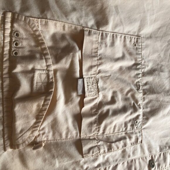 Columbia Shirt Mens Size 2XL PFG Performance Fishing Gear, Soft Yellow, Vented - Picture 4 of 10